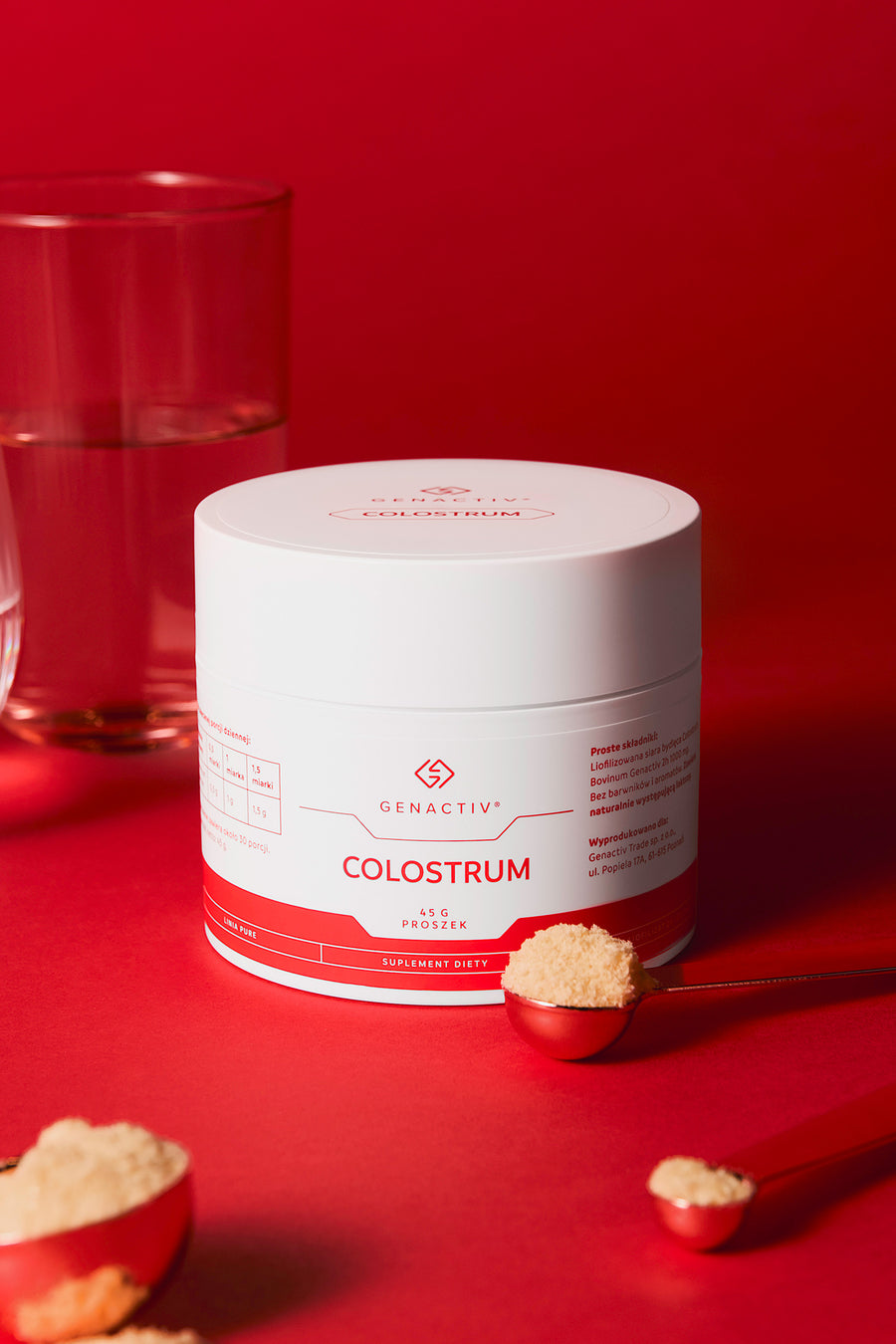Colostrum Genactiv, proszek – opakowanie produktu