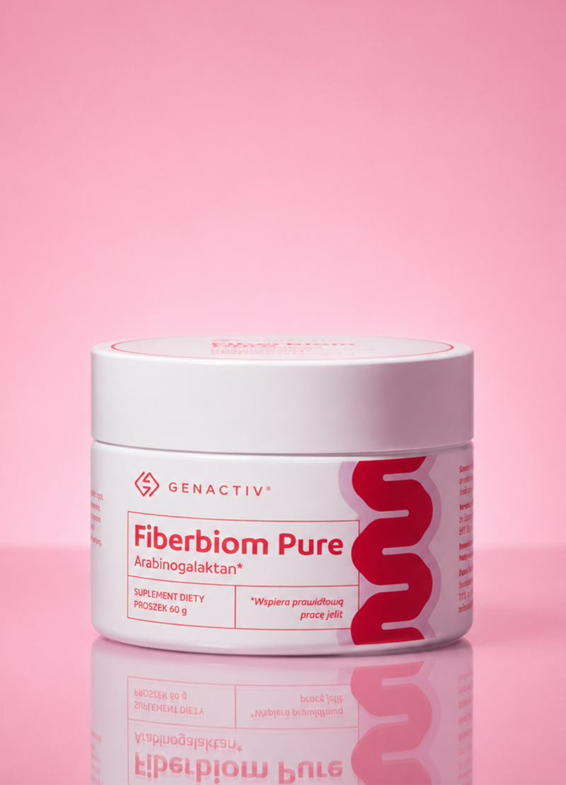 FIBERBIOM PURE Genactiv – puszka 60 g, arabinogalaktan w proszku, suplement diety