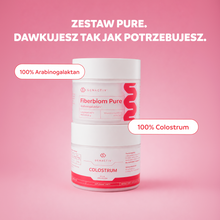 Załaduj obraz do przeglądarki galerii, Zestaw: FIBERBIOM PURE i Colostrum proszek
