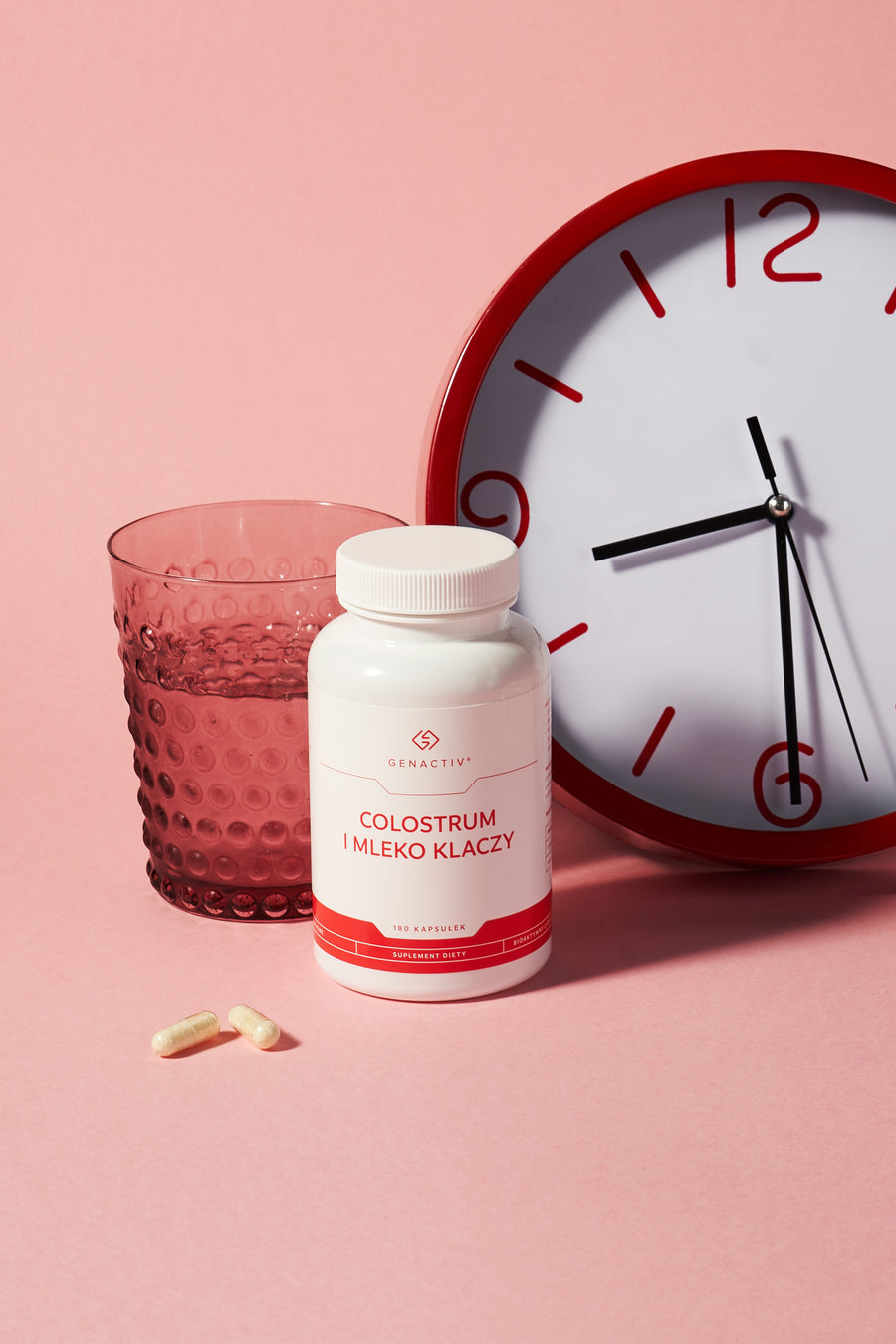 Colostrum i mleko klaczy Genactiv, kapsułki – opakowanie produktu