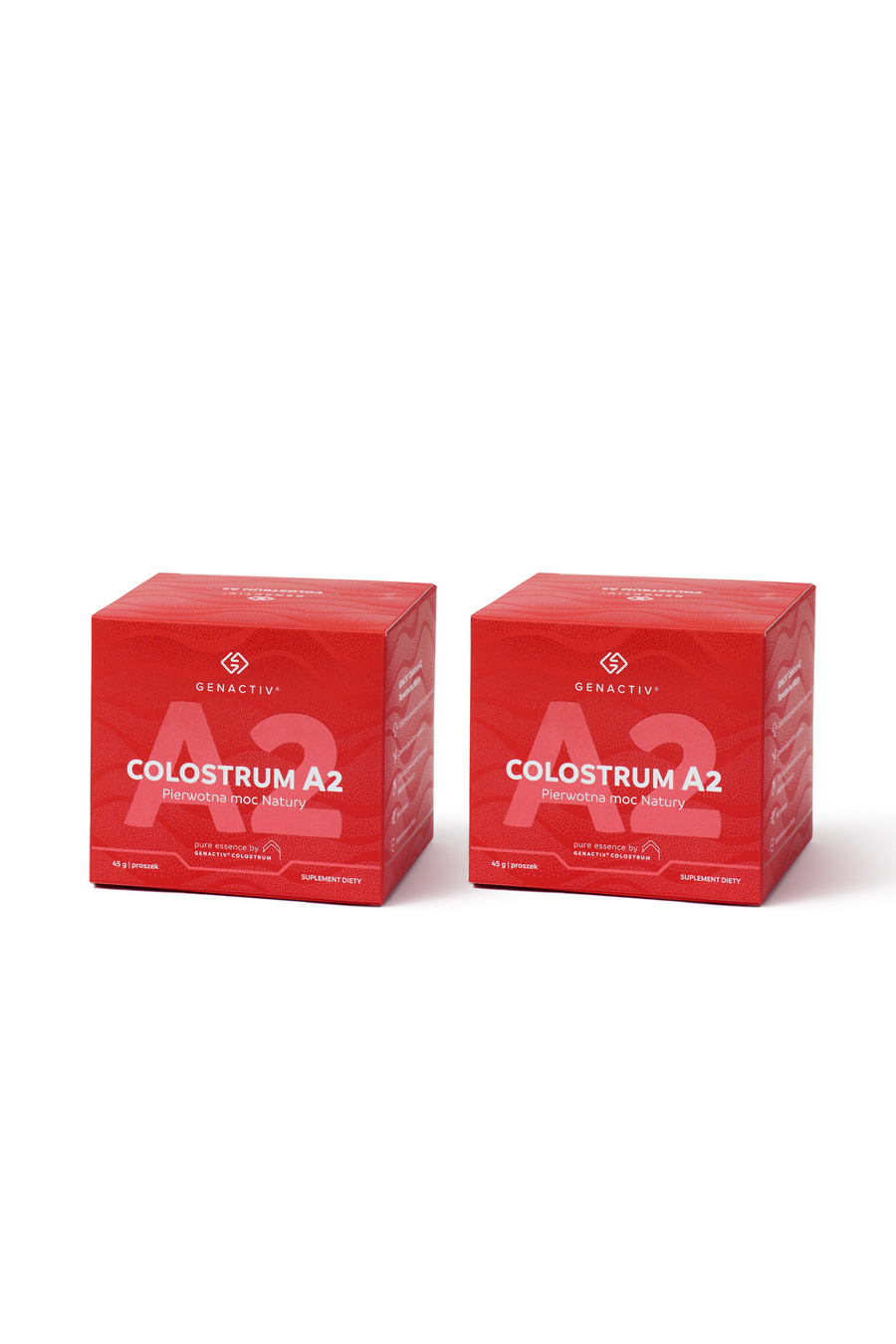 Genactiv Colostrum A2 proszek dwupak – 2 puszki 45 g colostrum bovinum A2