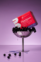Załaduj obraz do przeglądarki galerii, FIBERBIOM z czarną porzeczką Genactiv – opakowanie 15 saszetek, błonnik z kory modrzewia z colostrum bovinum
