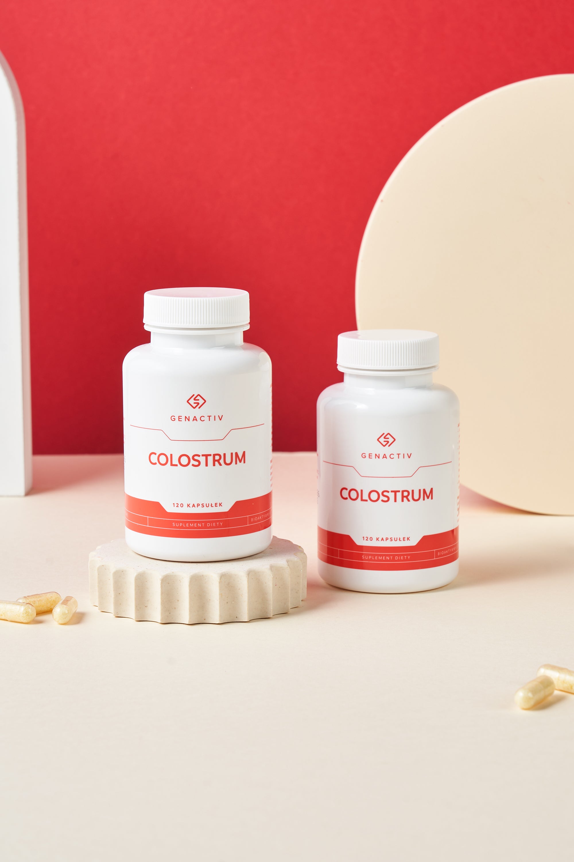 COLOSTRUM GENACTIV, kapsułki - Dwupak