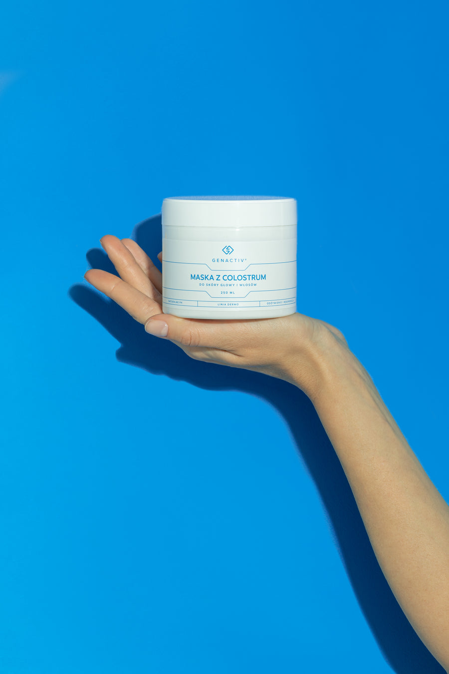 Maska z colostrum Genactiv – opakowanie produktu